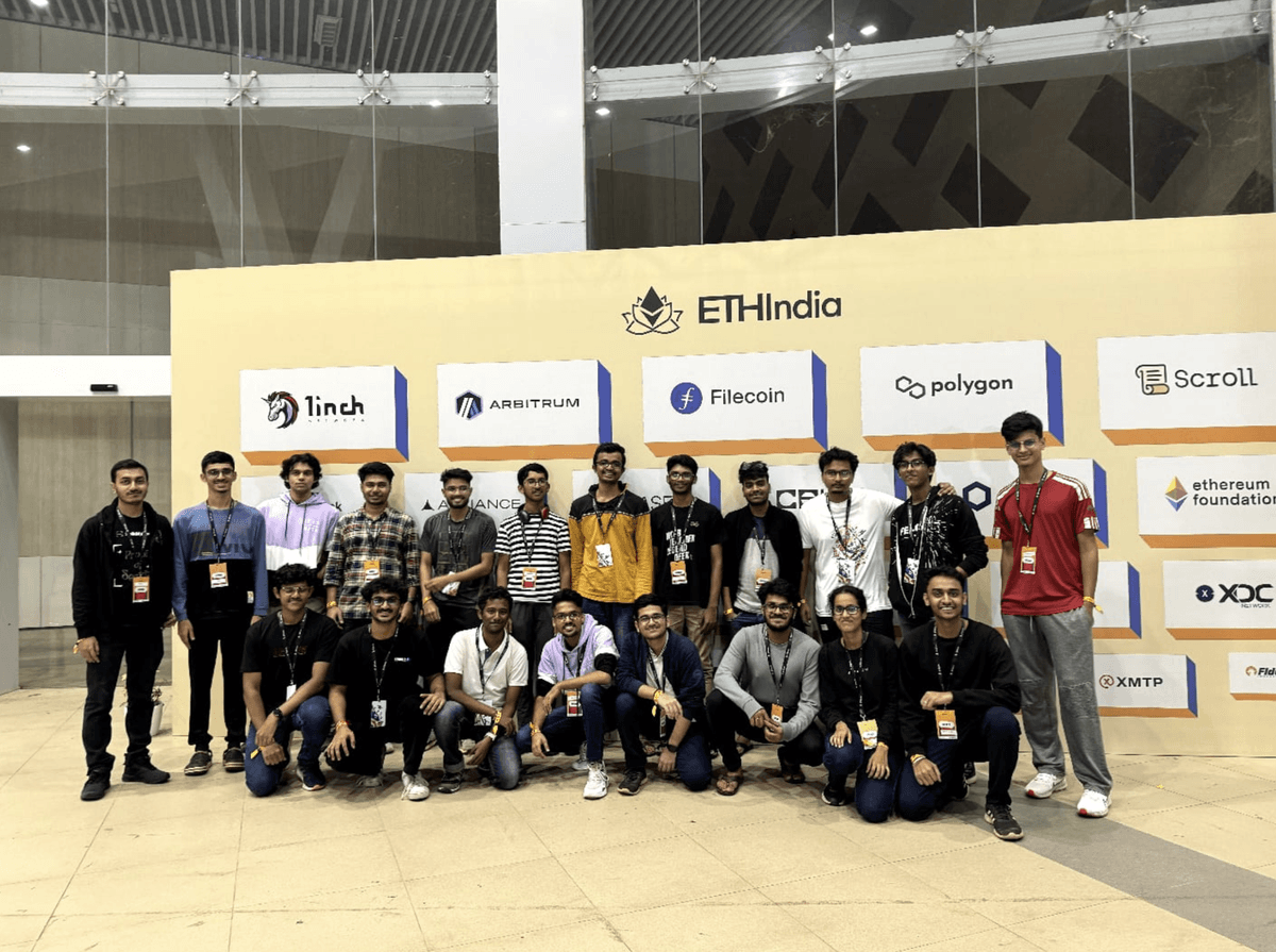 WebClub members at ETHIndia'23