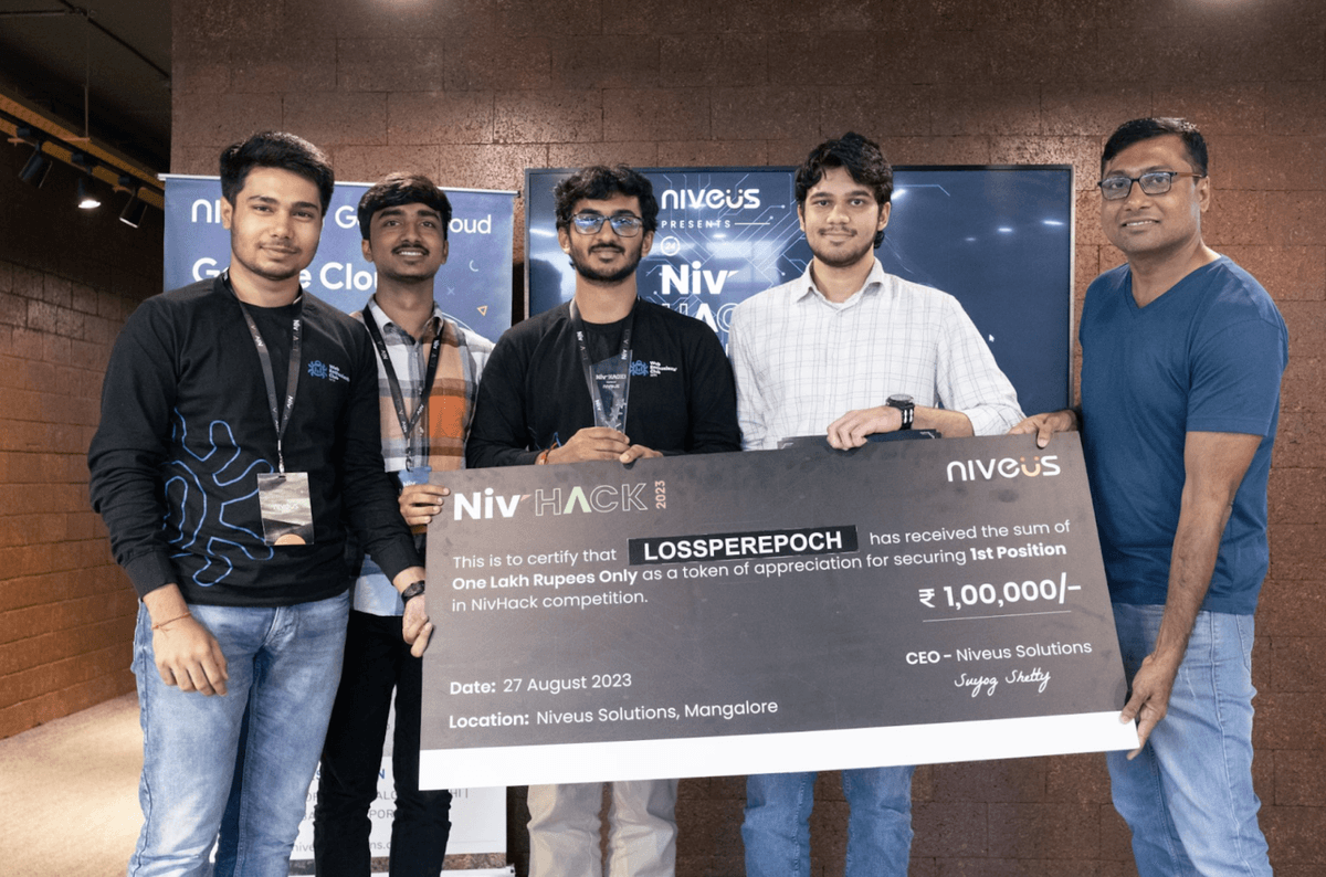 Team LossPerEpoch stood 1st at NivHack'23